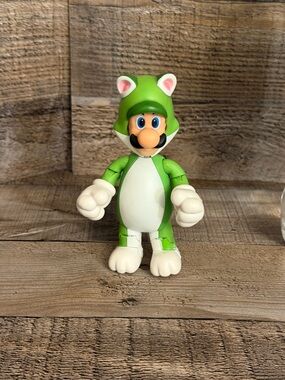 Jakks Super Mario Cat Luigi Articulated Figure